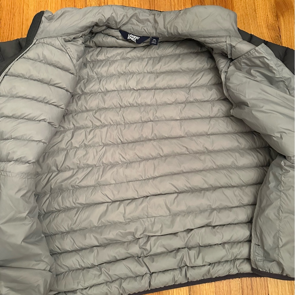 Lands' End Men's Wanderweight Ultralight Packable Down Jacket size XL - Picture 4 of 11